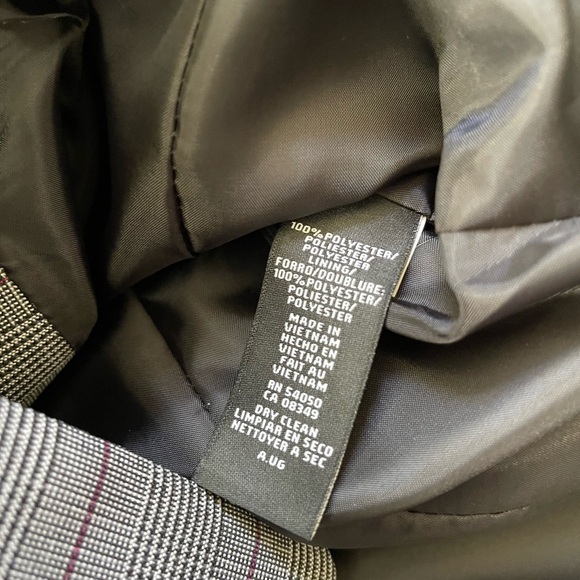 Le Suit One Button Jacket Black White Pink Stripes Women’s 12 NWT - Picture 4 of 8